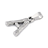 Non-Tarnish 304 Stainless Steel Pendants STAS-F235-01P-A-2