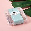 12Pairs 12 Colors Opaque Resin & Walnut Wood Stud Earring Findings MAK-CD0001-05-5