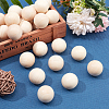 Natural Wooden Round Ball WOOD-PH0008-93-30mm-4
