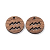 Walnut Wood Laser Cut Pendants WOOD-Q051-06H-1