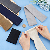 6Pcs 6 Colors Polyester Elastic Ribbing Fabric for Cuffs DIY-BC0006-53A-3