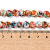 Spray Printed Synthetic Turquoise Beads Strands TURQ-P002-01A-07-5