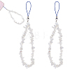 Opalite Chips Beaded Chain Mobile Straps FIND-WH0135-07A-1
