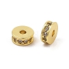 Rack Plating Brass Micro Pave Cubic Zirconia Beads KK-F879-15G-01-1