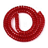 Transparent Glass Beads Strands GLAA-N028-3x6mm-02-2