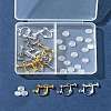 12Pcs 3 ColorS Brass Screw On Clip-on Earring Findings KK-FS0001-32-7