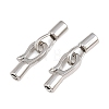 Brass Fold Over Clasps KK-CBA7392-01P-1