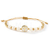 Minimalist Adjustable Natural Shell Beads Braided Bead Bracelets SR5600-1-1