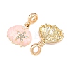 Alloy Enamel European Dangle Charms AL-CBAC2D3-04G-01-2