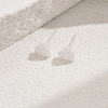 Heart Porcelain Stud Earrings WG0016-1-1