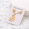 201 Stainless Steel Pendant Necklaces & Stud Earrings Sets FS-WG852B2-05-1