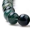 Natural Moss Agate Beads Strands G-I199-06-8mm-3