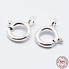 925 Sterling Silver Spring Ring Clasps STER-K167-076B-S-4