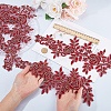 Flower Polyester Embroidery Lace Appliques DIY-WH20011-03E-3