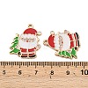 Christmas Alloy Enamel Pendants ENAM-I081-01KCG-08-3