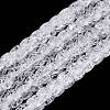 Crackle Transparent Glass Beads Strands GLAA-N069-03A-10-1