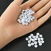 300pcs 2 Styles Opaque White Acrylic Beads MACR-YW0002-58B-3