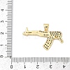 Brass Micro Pave Cubic Zirconia Pendants KK-U058-59B-G-3