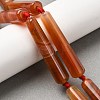 Natural Dyed & Heated Red Agate Beads Strands G-T151-A02-01A-1