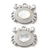 304 Stainless Steel Pave Natural White Shell Pendants STAS-C122-21B-02P-1