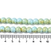 Baking Paint Glass Bead Strands GLAA-H031-01B-08-5