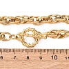 7MM 304 Stainless Steel Textured Rope Chain Necklaces with OT Clasps for Men Women NJEW-P355-01A-G-5