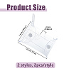 4Pcs 2 Colors Transparent PVC Doll Storage Bags ABAG-DC0001-07-2