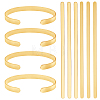 304 Stainless Steel Bangle Blank Strips MAK-WH0016-02B-G-1