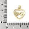 Rack Plating Brass Micro Pave Cubic Zirconia Pendants KK-C052-05G-3