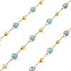 Handmade Brass Glass Beaded Chains GL-CBA1C06-10G-1