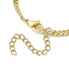 Brass Curb Chain Bracelet Making AJEW-JB01218-3