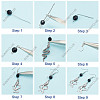 DIY Snake Earring Making Kits DIY-SC0020-28-4