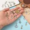 20Pcs 10 Styles Alloy Pendant Decorations HJEW-YW00496-5