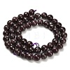 Natural Lepidolite/Purple Mica Stone Beads Strands G-H335-B03-8mm-A-3