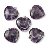 Natural Banded Amethyst Pendants GG-K002-12A-24-1