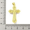 Rack Plating Brass Micro Pave Cubic Zirconia Pendants KK-B091-44G-3