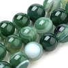 Natural Striped Agate/Banded Agate Beads Strands G-S259-04E-6mm-1