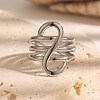 Line 304 Stainless Steel Cuff Open Rings WGE83BC-02-2