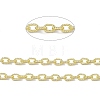 Handmade Brass Textured Cable Chains CHC-F015-23G-1