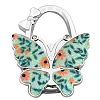 Glitter Butterfly Zinc Alloy Crystal Rhinestone Bag Hanger BAGH-F001-A18-1