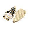 Christmas Alloy Enamel Pendants ENAM-V002-02D-G-2