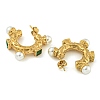 Ion Plating(IP) 304 Stainless Steel C-Shaped Stud Earrings EJEW-K291-01G-2