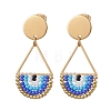 Seed Bead Teardrop Stud Earrings EJEW-MZ00251-01-1