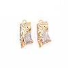 Brass Micro Pave Cubic Zirconia Pendants KK-N232-292-1