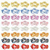 Plated UV Transparent Acrylic Beads FIND-TAC0035-52-2