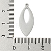 Non-Tarnish 304 Stainless Steel Pendants STAS-B056-24P-02-3