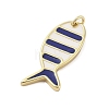 Rack Plating Brass Enamel Pendants KK-Z074-10G-02-2
