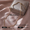 304 Stainless Steel Column Link Chain Necklaces for Women PU1491-5-1