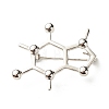 Hollow Chemistry Molecular Structure Brooch JEWB-C012-09E-1