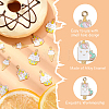40Pcs 4 Styles Alloy Enamel Pendants ENAM-CJ0003-18-3